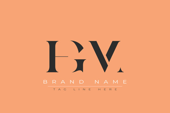 HGM abstract letter logo design. This logo is designed by three abstract letters.