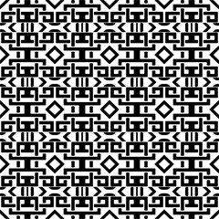  Abstract texture for fabric print, card, table cloth, furniture, banner, cover, invitation, decoration, wrapping.Seamless repeating pattern. Black and white color.Carpet pattern texture.