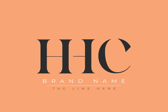 HHC abstract letter logo design. This logo is designed by three abstract letters.