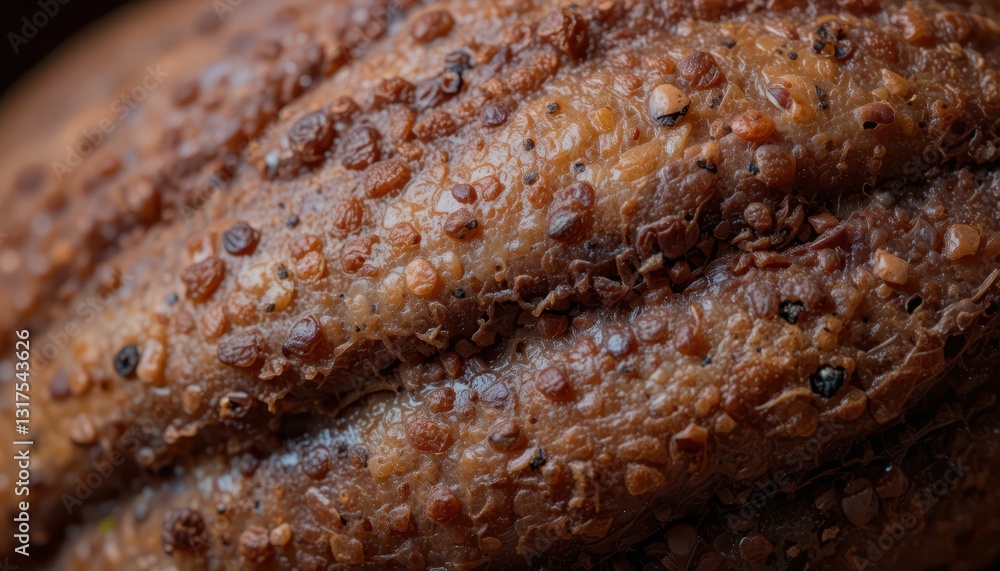 Poster close-up of textured surface with natural brown color patterns