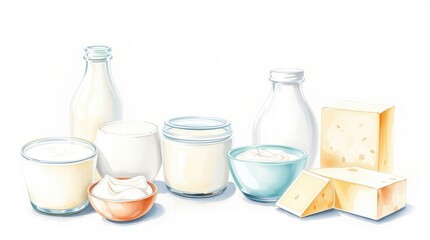Minimalist dairy product image