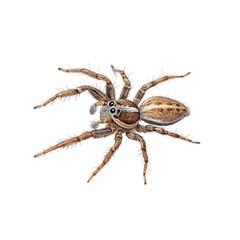 spider isolated on white background