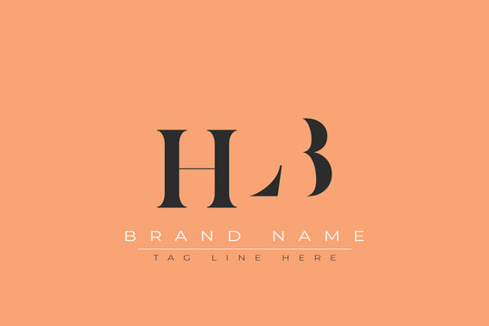 HLB abstract letter logo design. This logo is designed by three abstract letters.