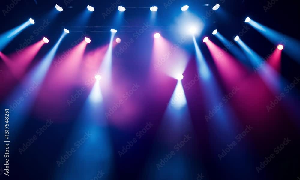 Aufkleber dynamic stage lights create an electrifying atmosphere, illuminating the performance space with vibr