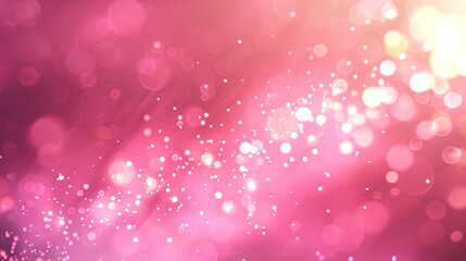 Vibrant Pink and Yellow Bokeh Background