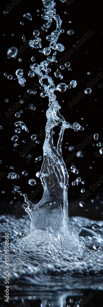 Poster water droplets in motion: a dynamic display of liquid dynamics