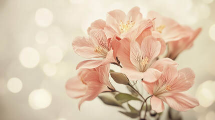 Vintage flowers vector illustration.