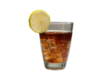Iced Tea in Glass – White Background