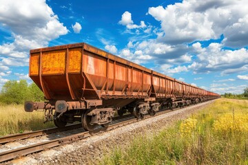 Obraz premium Bulk cargo transport (grain, coal, ore).