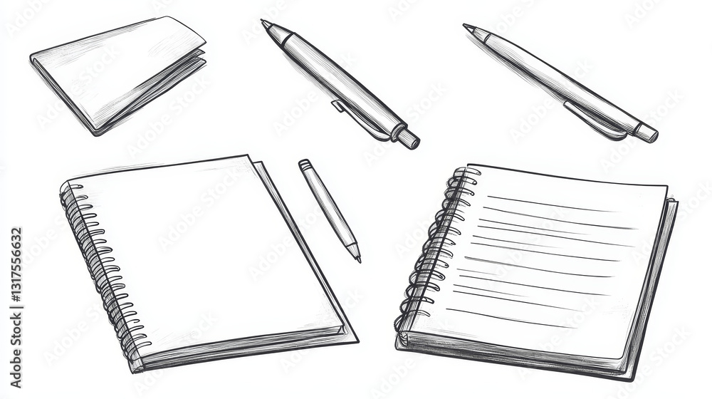 Aufkleber notes vector illustration. flat tiny paper textbook write persons concept. stationery blank sheets f