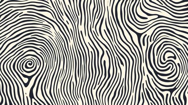 Abstract fingerprint swirl texture, seamless cream squiggle pattern