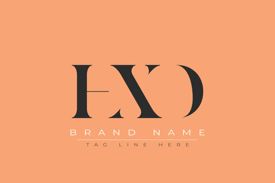 HXD abstract letter logo design. This logo is designed by three abstract letters.