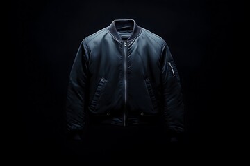 Dark Bomber Jacket - Stylish and Modern
