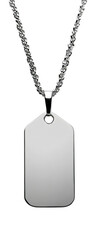 Fototapeta premium Dog tag necklace pendant jewelry locket
