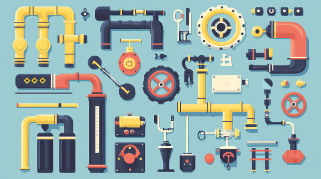 Pipe Header Vector
