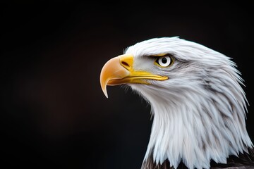 Obraz premium Majestic Eagle in Military Uniform Exhibiting Commanding Presence and Strength