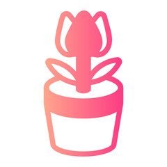 tulip gradient icon