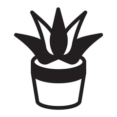 Aloe Vera glyph icon