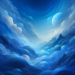 Fototapeta premium Blue Abstract Background
