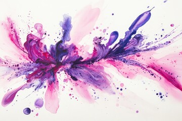 Abstract floral explosion of vibrant hues