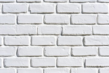Obraz premium Modern Photorealistic White Brick Wall Texture for Contemporary Interior or Exterior Design