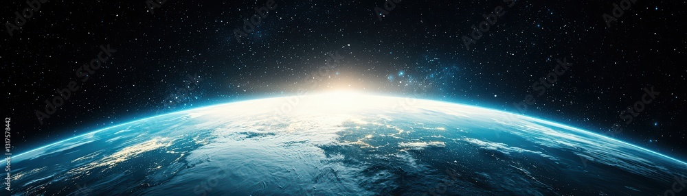 Poster scientists use holographic screens for monitoring environmental changes and data visualization