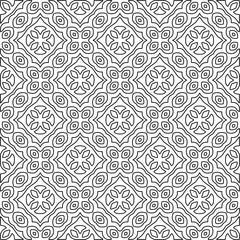 Linear pattern. Digital design.Black and white pattern for web page, textures, card, poster, fabric, textile.Linear Wallpaper Image.Repeating ornament.