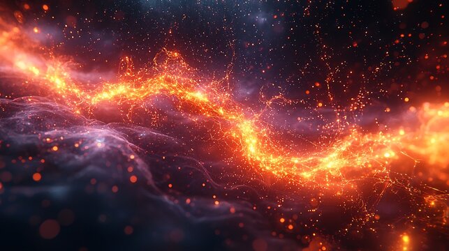 Highly abstract inner brain view where glowing neural pathways connect synapses firing with bright colors representing the expansion and preservation of brain circuits during sleep