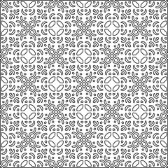 Linear pattern. Digital design.Black and white pattern for web page, textures, card, poster, fabric, textile.Linear Wallpaper Image.Repeating ornament.