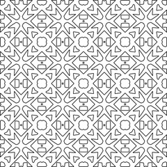 Linear pattern. Digital design.Black and white pattern for web page, textures, card, poster, fabric, textile.Linear Wallpaper Image.Repeating ornament.