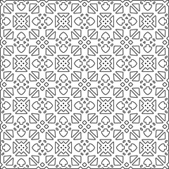 Linear pattern. Digital design.Black and white pattern for web page, textures, card, poster, fabric, textile.Linear Wallpaper Image.Repeating ornament.