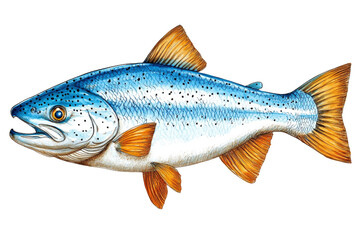 Obraz premium Atlantic Salmon, Raw Seafood