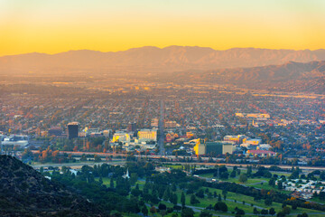 Stunning View Over Los Angeles: Forest Lawn Memorial Park and Cityscape