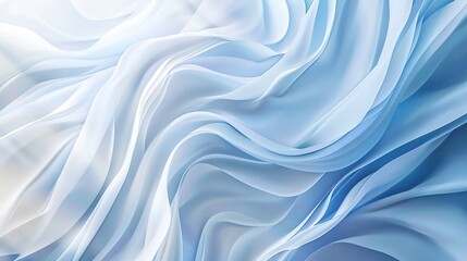 Fototapeta premium Abstract blue and white background with flowing lines, creating an elegant design for presentation