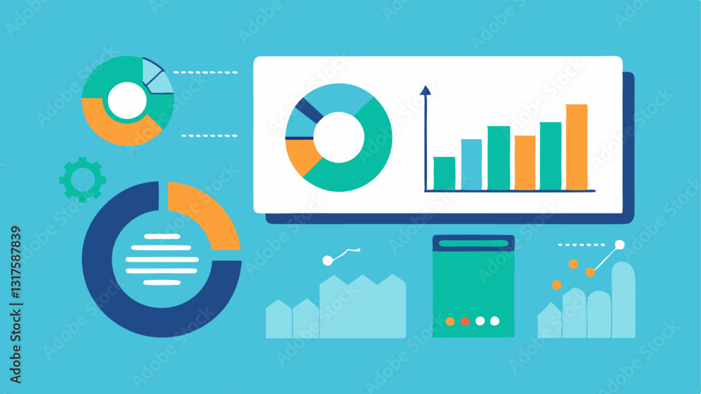Poster impact measurement a circular economy spet measuring the impact of implemented strategies with graph