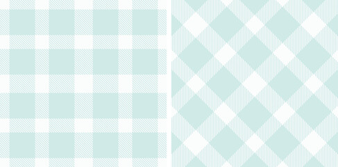 Metallic Pale Grey and Light Ice Seamless Tartan Fabric Design