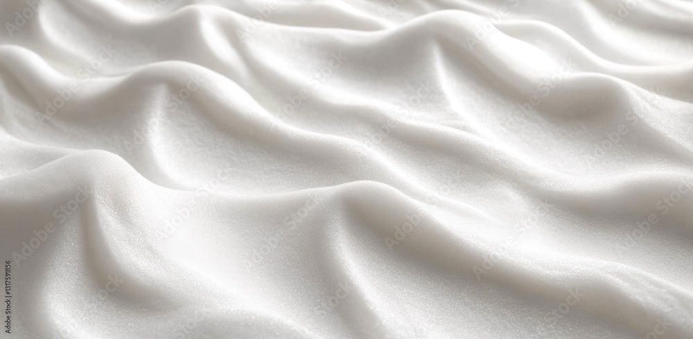 Aufkleber wavy white fabric texture abstract soft background cloth material pattern