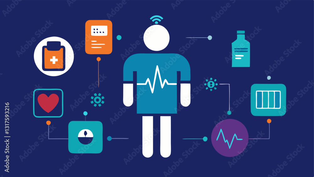 Poster these descriptions create a vivid picture of various types of wearable health monitoring devices and