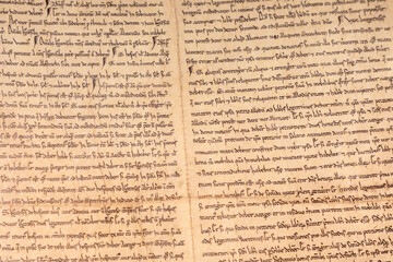 Obraz premium Medieval manuscript written in German