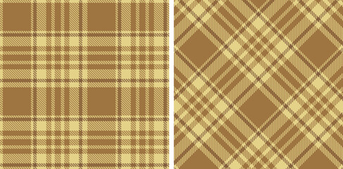 Pastel Seamless Tartan in Smoky Sand tones Fabric Design