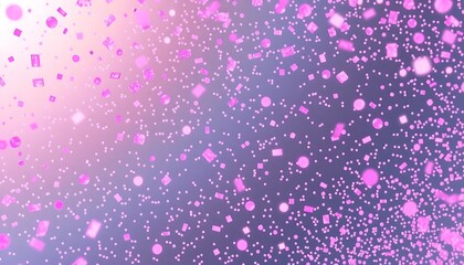 Falling Shiny Pink Confetti Fluid Holographic Iridescent 3D White Background Cutout