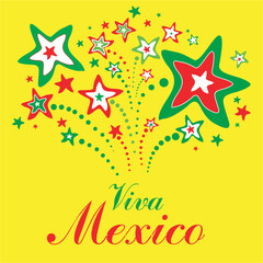 Obraz premium Viva Mexico. Vector Illustration