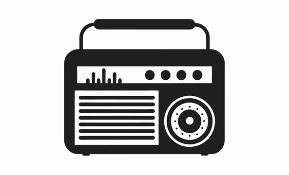 recommend clip art: "Radio Icon, Electronic Device, radio silhouette icon with antenna vector illustration,
                    "