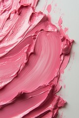 Obraz premium Abstract textured pink paint on canvas surface