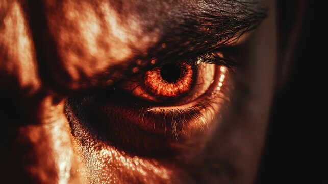 Close up of evil look