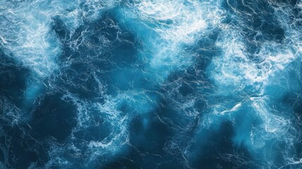 Obraz premium Dynamic ocean waves ocean surface nature photography underwater environment aerial view fluid motion