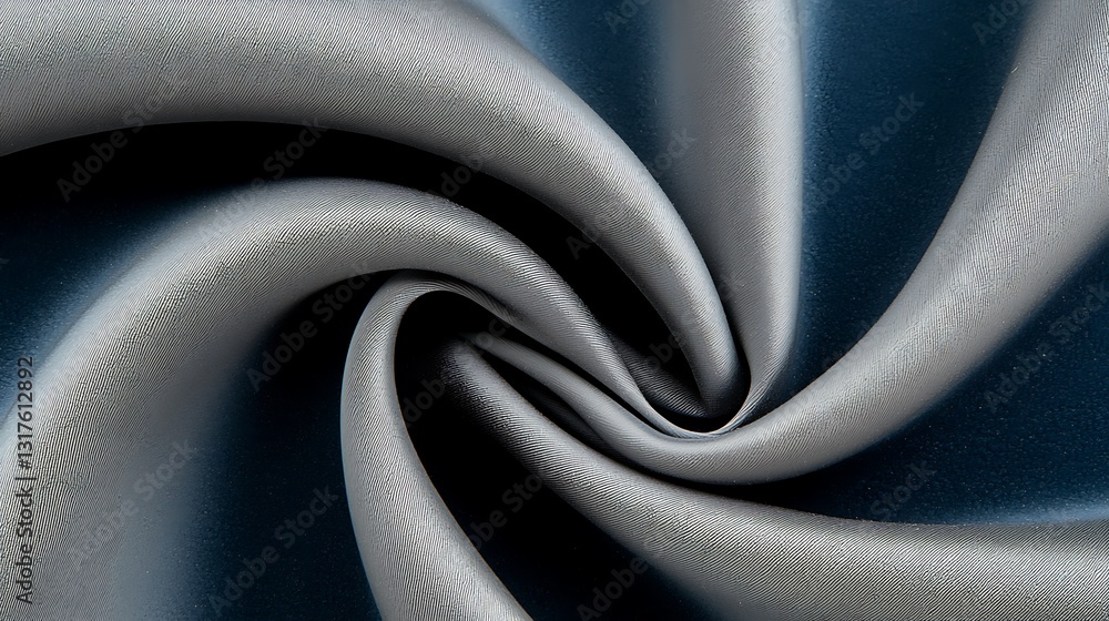 Poster soft satin fabric texture in elegant twirl creating a luxurious background for design creations