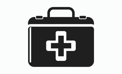 Doctor Bag Icon, First Aid Box Icon, vector illustration