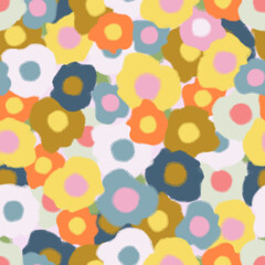Abstract flower blooming design. Pattern with floral seamless. 