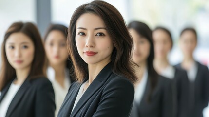 Series of Business team portraits Beautiful asian businesswoman